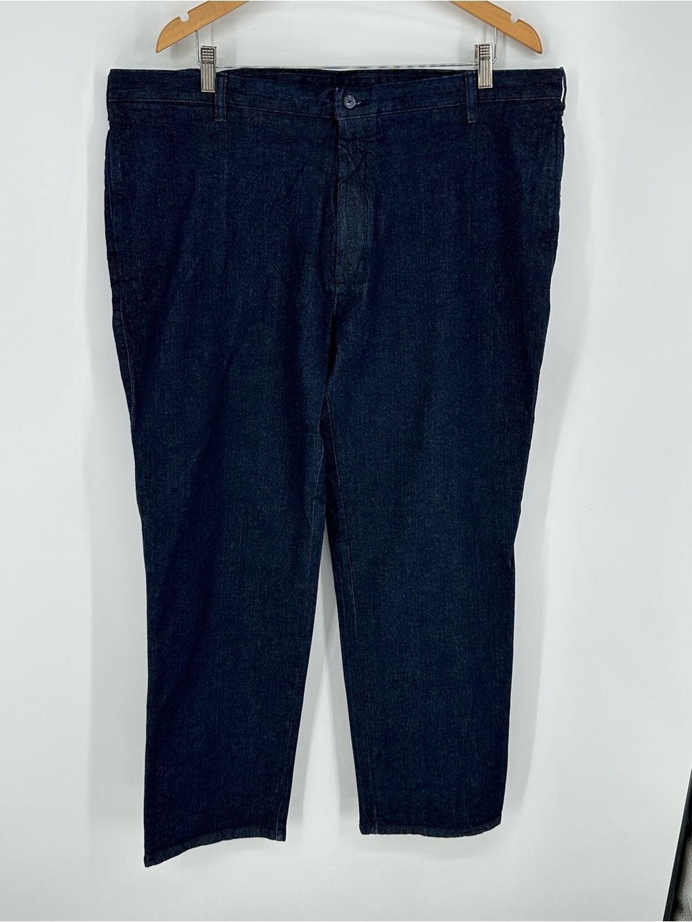 Paul Fredrick Mens Jeans 42x31 Blue Cotton Denim Straight Leg Pants R2